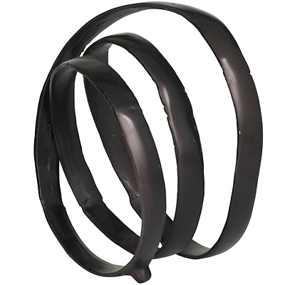 13" Aluminum Looped Abstract Sculpture