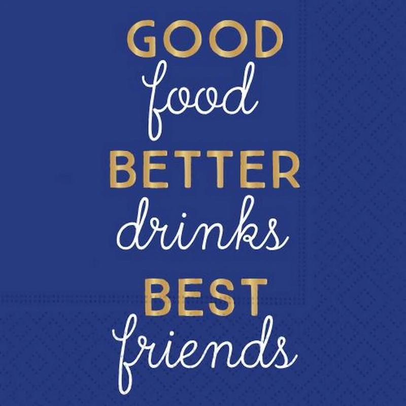 JAM Paper Good, Better, Best Cocktail Napkins, 40ct.