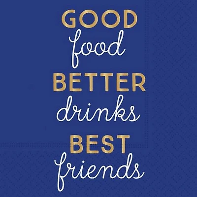 JAM Paper Good, Better, Best Cocktail Napkins, 40ct.