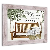 Welcome to Our Porch 16" x 20" Western White Framed Print