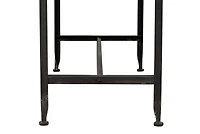 Hello Honey® 36" Rustic Farmhouse Metal Console Table with Solid Wood Top