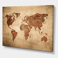 Designart - Ancient Map of The World VII
