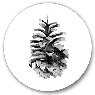 Designart - Conifer Cone Monochrome