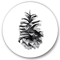 Designart - Conifer Cone Monochrome