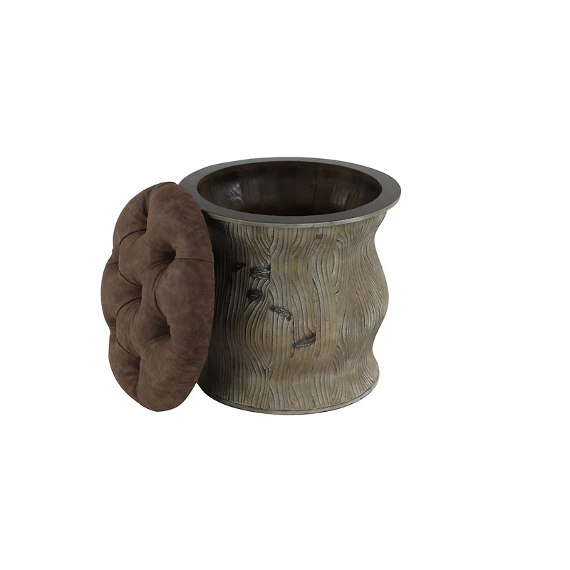 18" Chinese Fir Rustic Stool