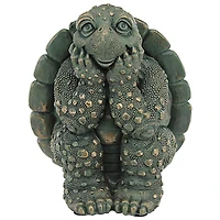 Design Toscano 7.5" The Thinker Turtle Garden Statue