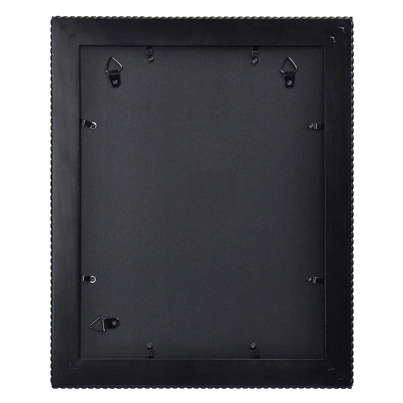 Home Black with Beaded Edge Wood Wall Frame by Studio Décor