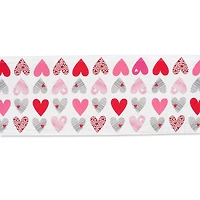 DII® 72" Hearts Collage Print Table Runner