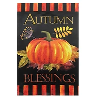 40" Autumn Blessings & Pumpkin Garden Flag