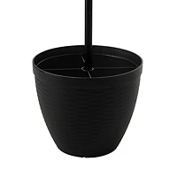 Glitzhome® 6ft. Solar Three Head Street Light with Planter Pot