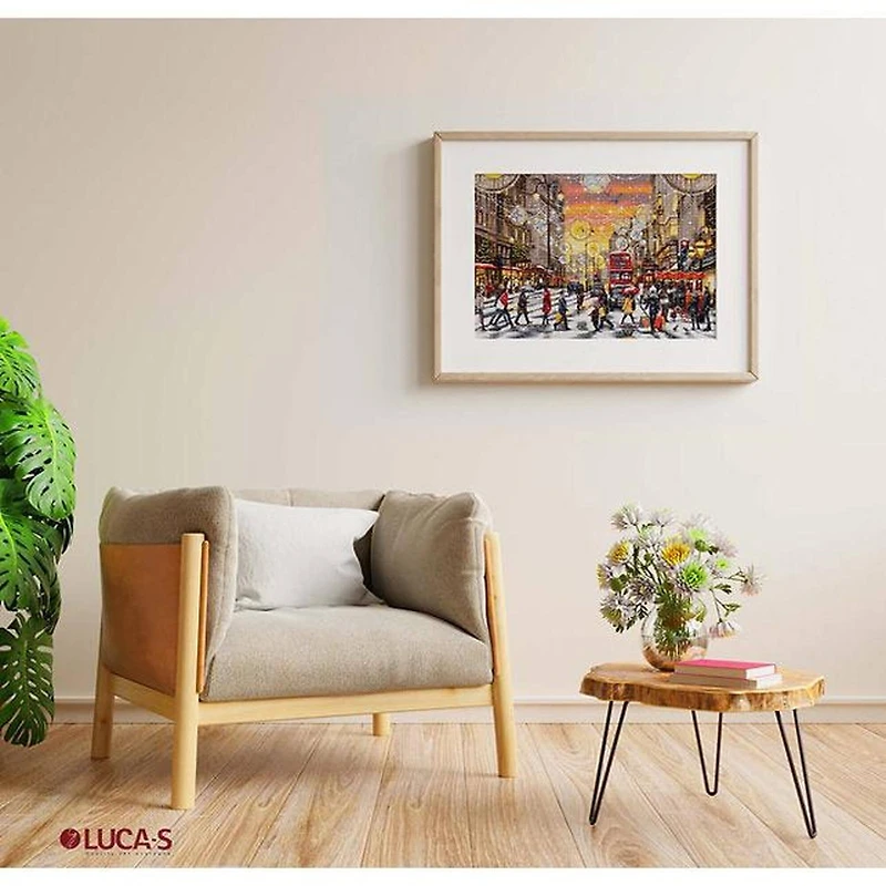 Luca-S Christmas Shopping Counted Cross Stitch Kit