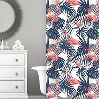 Bath Bliss Flamingo Design Shower Curtain