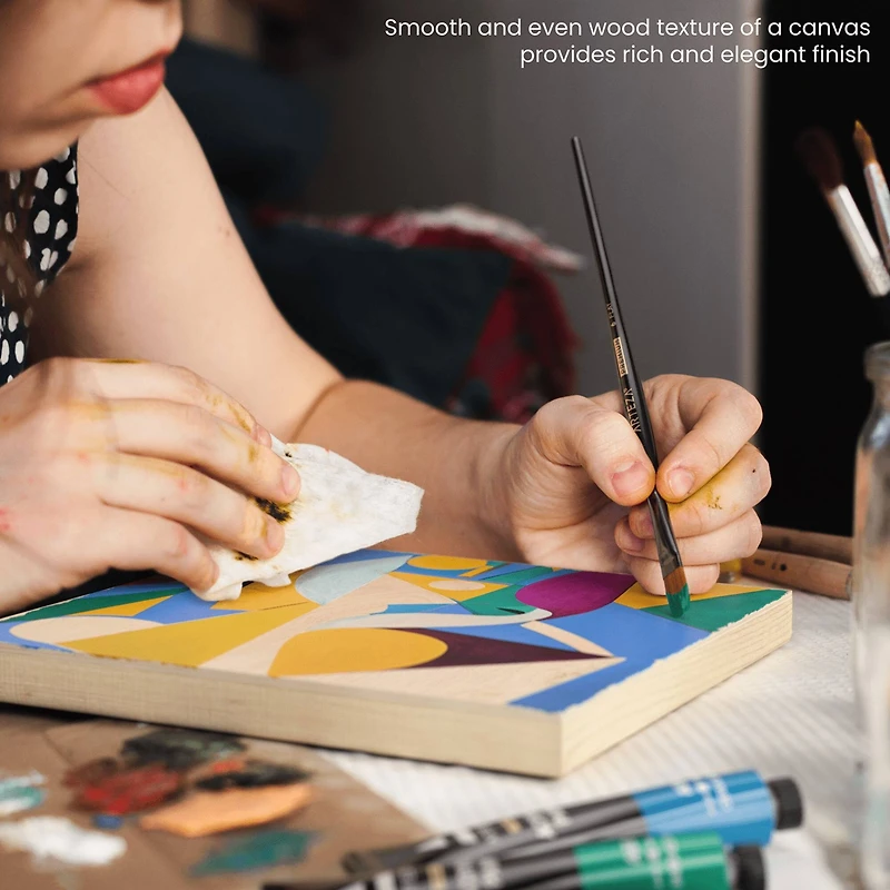 Arteza 19 Piece Abstract Wood Painting Kit