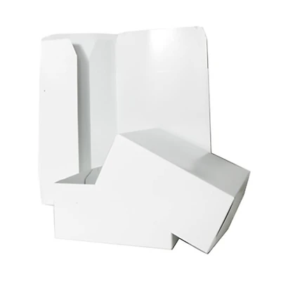 JAM Paper White Gift Box with Open Lid