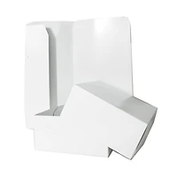JAM Paper White Gift Box with Open Lid