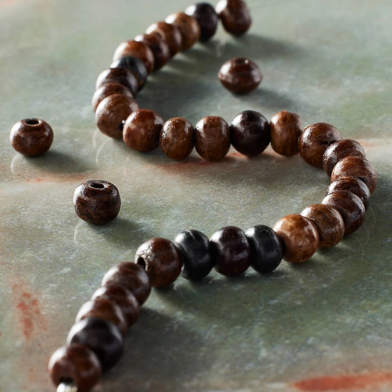 Brown Bone Round Beads by Bead Landing®