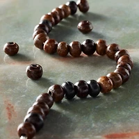 Brown Bone Round Beads by Bead Landing®