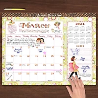 TF Publishing 2024 Susan Branch Large Desk Pad Monthly Blotter Calendar