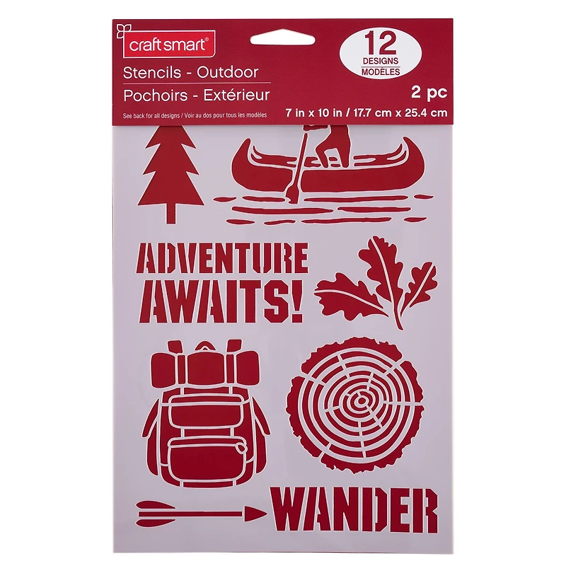 Outdoor Plastic Stencils, 7" x 10" by Craft Smart®