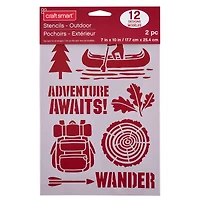 Outdoor Plastic Stencils, 7" x 10" by Craft Smart®