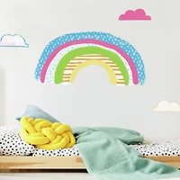 RoomMates Pattern Rainbow Peel & Stick Giant Wall Decals
