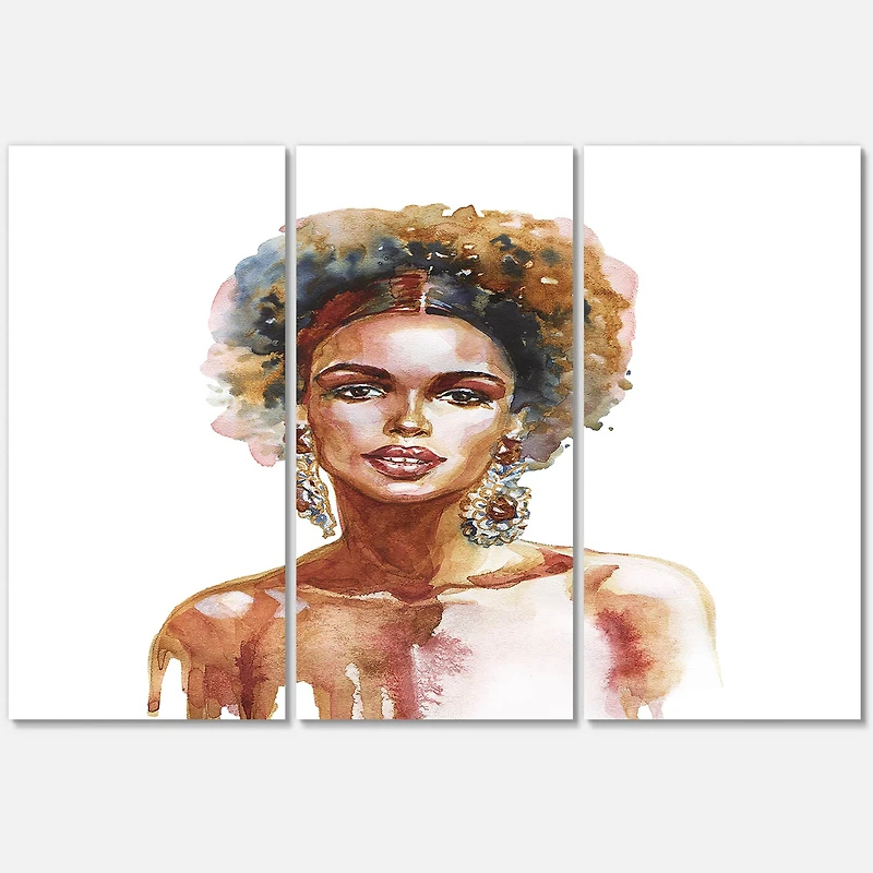 Designart - Portrait of African American Woman V