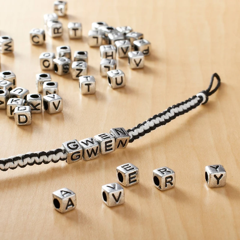 Alphabet Cube Beads, 6.5mm by Creatology™