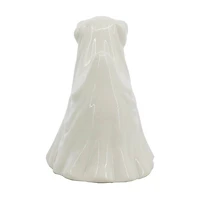 6.75" White Ghost Dog Pre-Lit Ceramic Tabletop Décor by Ashland®