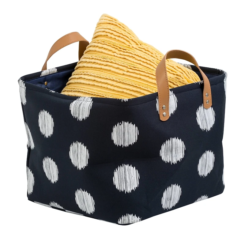 Honey Can Do Coastal Collection Canvas Scribble Tote Set