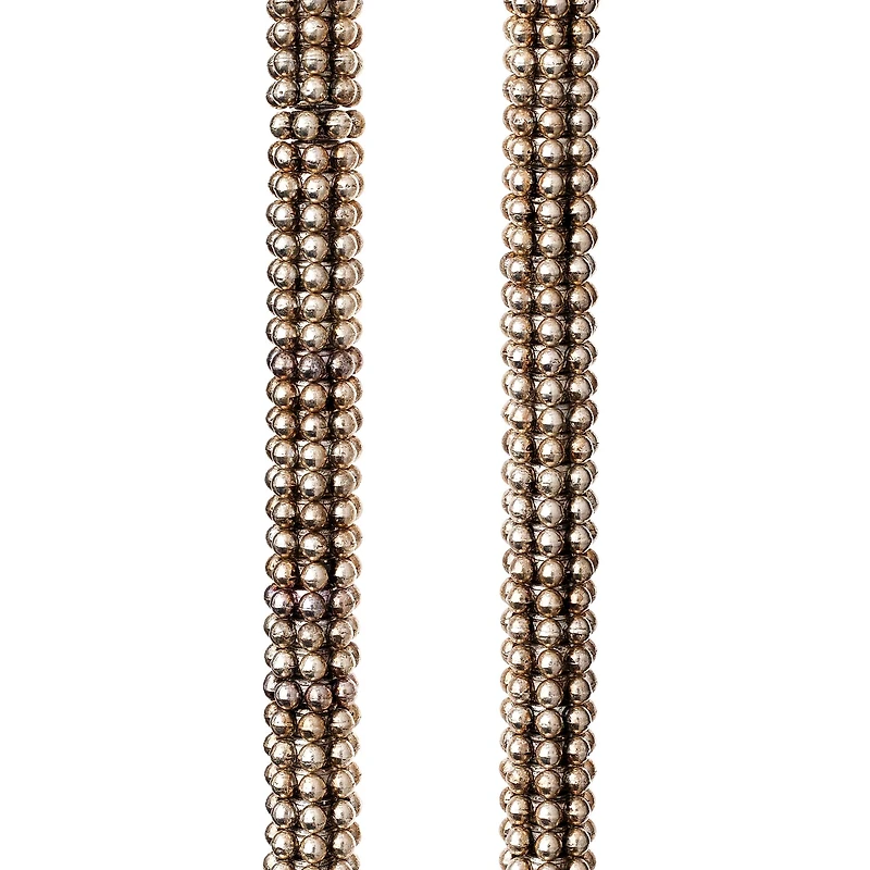 12 Pack: Silver Plated Small Dot Rondelle Beads, 6mm by Bead Landing™