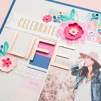 We R Memory Keepers® Floral Stamp, Die & Emboss Kit