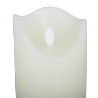 Cream & Silver Traditional Flameless Candle Set