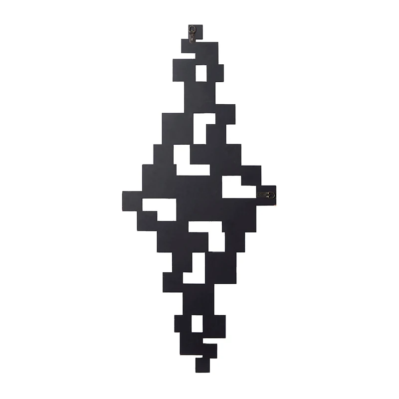 The Novogratz Silver Glam Wood Wall Mirror, 48" x 21"