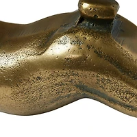 Hello Honey® 11" Antique Brass Decorative Embossed Aluminum Rabbit