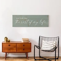Rest Of My Life 36" x 12" Canvas Wall Art