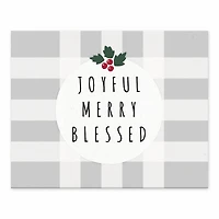 Joyful Merry Blessed 10x8 Tabletop Canvas
