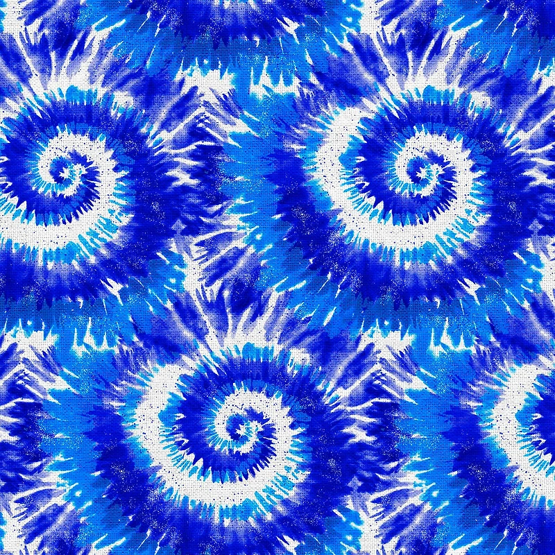 Fabric Editions Royal Blue Tie Dye Cotton Fabric