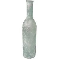 29" Frosted Spanish Bottle Glass Vase