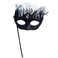 9" Black Glitter Mask Pick by Ashland®