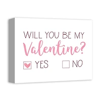 Be My Valentine Choice 11" x 14" Canvas Wall Art