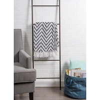 DII® Black Large Chevron Throw