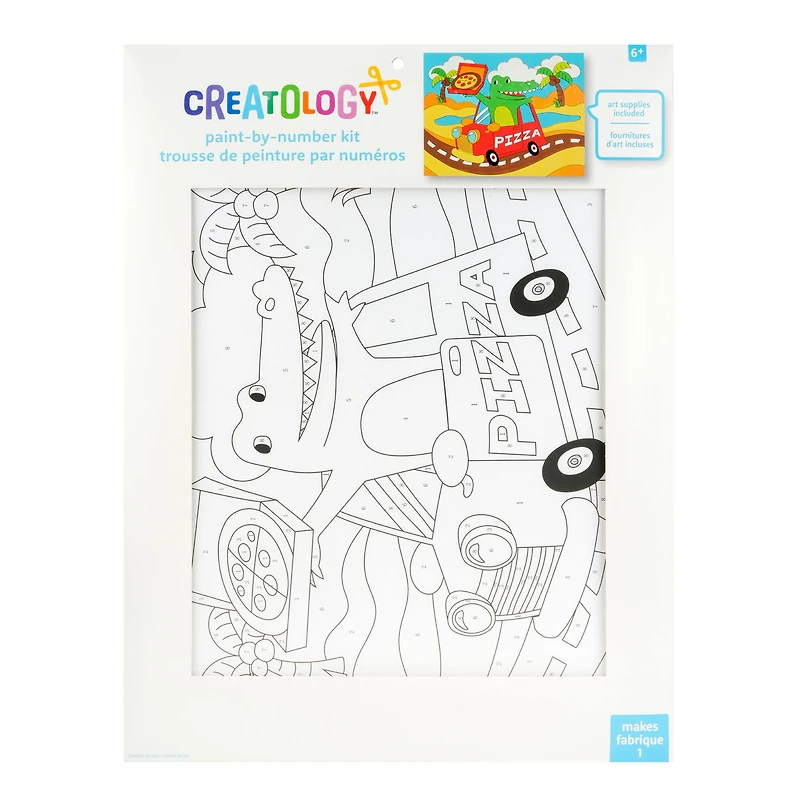 Pizza Gator Paint by Number Kit by Creatology™
