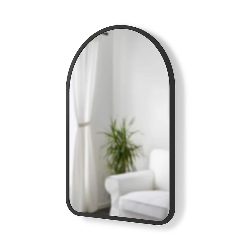 Umbra 36" Black Hubba Arched Mirror 