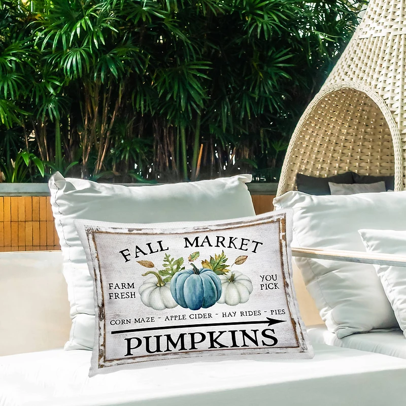 Stupell Industries Fall Market with Arrow Outdoor Printed Pillow