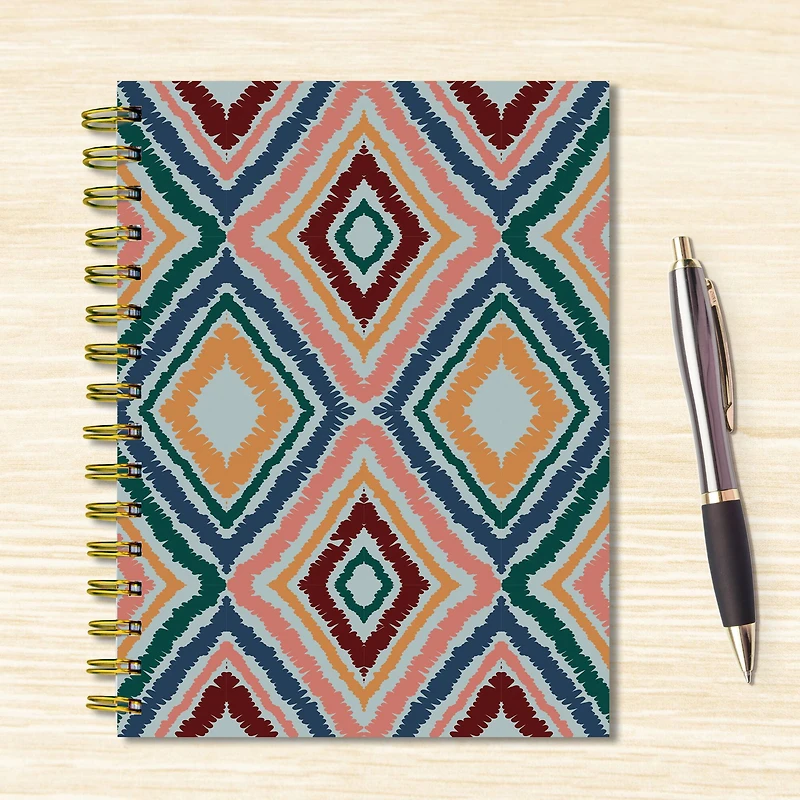 TF Publishing Ikat Boho Chic Spiral Lined Journal