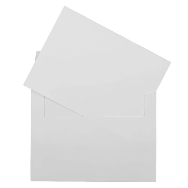 JAM Paper A7 White Foldover Greeting Cards & Envelopes, 25ct.