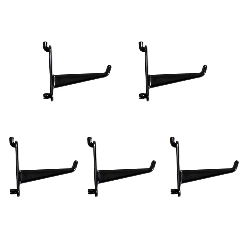 Long Black Pegboard Hooks, 5ct. by Simply Tidy®