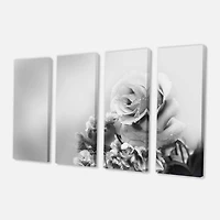 Designart - Black and White Rose in Spring