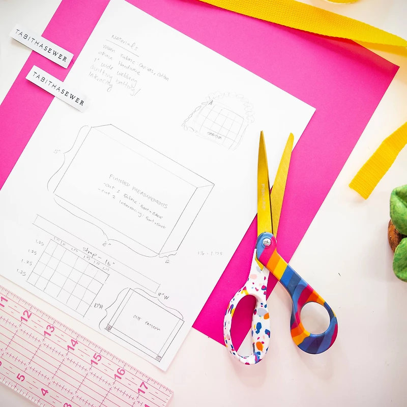 Created with Fiskars® 8" Sew Bold Scissors