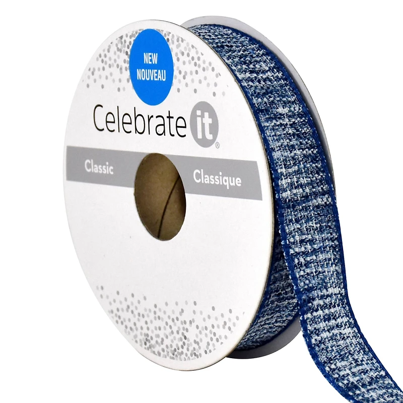 12 Pack: 5/8" x 7yd. Faux Cotton Ribbon by Celebrate It™